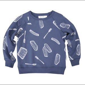 Kid＋Kind Waffles Pullover Sweatshirt 18-24M